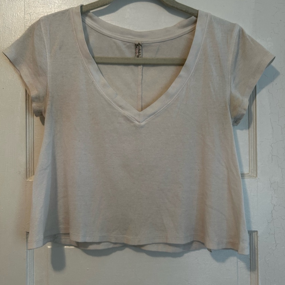 Free people white tee